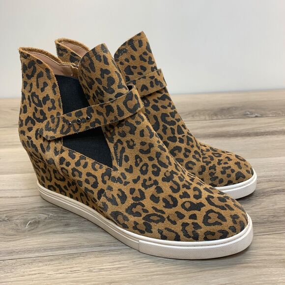 Shoes - Linea Paolo Wedge Sneaker 8.5M Freshton Leopard Platform Shoes Bootie Leather